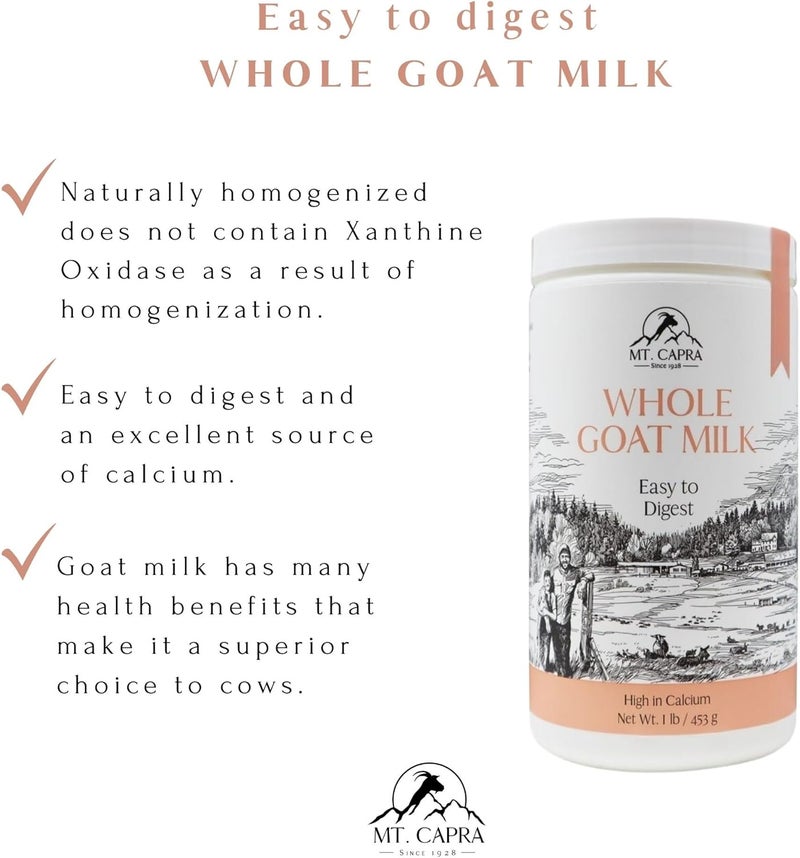 Mt Capra Mt. Capra Whole Goat Milk Powder - 1 lb - Image 3